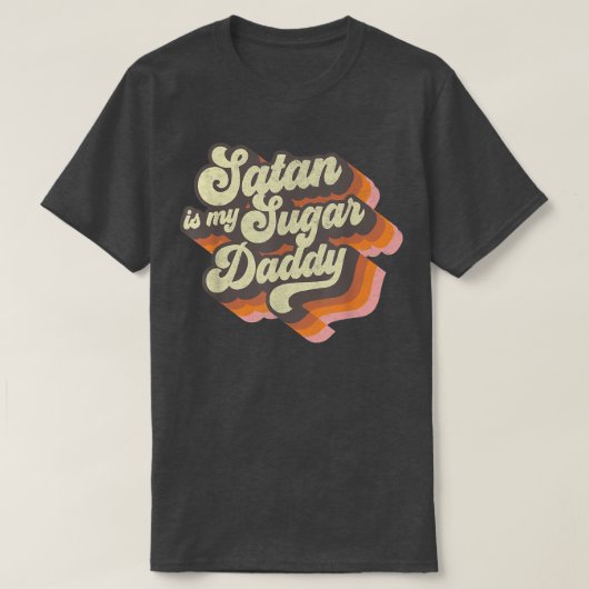 サタンは私の砂糖ダディヴィンテージサタン悪マギである Tシャツ (デザイン正面)