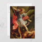 サタンを倒した大天使マイケル ポストカード (正面/裏面)