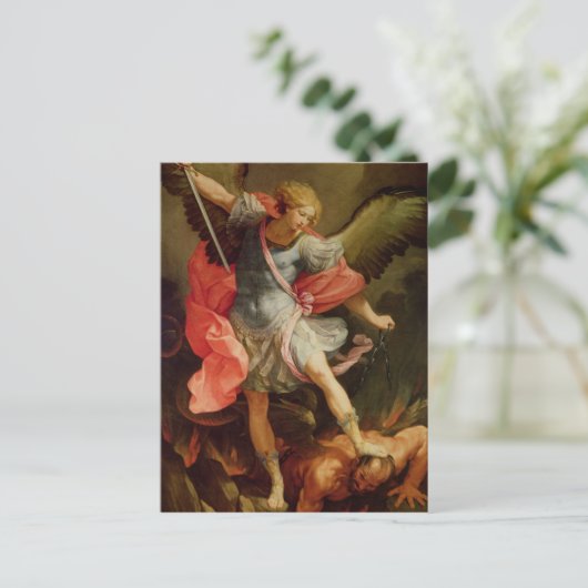 サタンを倒した大天使マイケル ポストカード (スタンド正面)