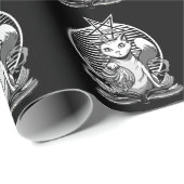 サタンキャットフォーチュンテラーウィッチーゴシック子猫 ラッピングペーパー (ロールコーナー)