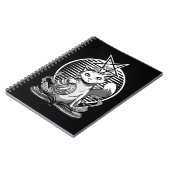 サタンキャット占い師ウィッチーゴシックキッテン ノートブック (左側)