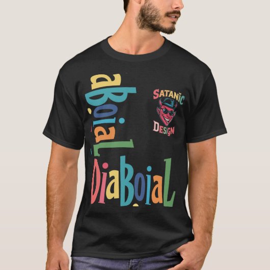 サタンデザインベーシックDark Tシャツ👕✅ Tシャツ (正面)