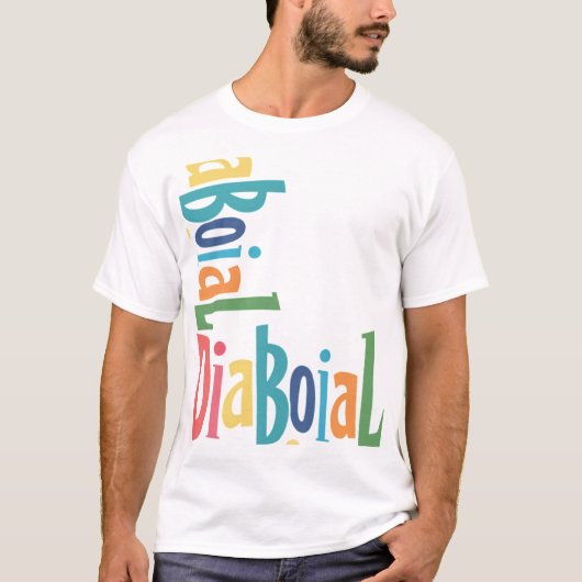 サタンデザインメンズベーシックTシャツ👕✅ Tシャツ (正面)