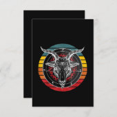 サタンヤギ、ヤギの贈り物 サンキューカード (正面/裏面)