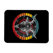 サタンヤギ、ヤギの贈り物 マグネット (横)