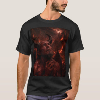 サタンルシファー ユニーク アート Tシャツ