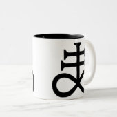 サタン十字架 ツートーンマグカップ (正面右)