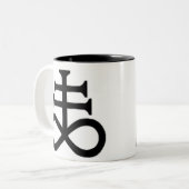 サタン十字架 ツートーンマグカップ (正面左)