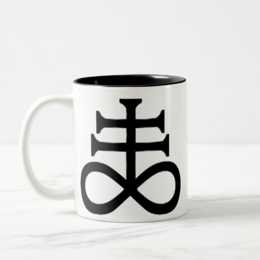 サタン十字架 ツートーンマグカップ (左)