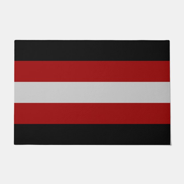 サタン国旗（悪魔） ドアマット (正面)