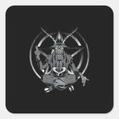 サタン山羊 スクエアシール (正面)