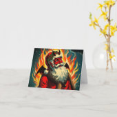 サタン折り畳みグリーティングカード カード (黄色い花)