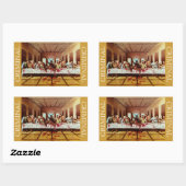 サタン最後の夕食のシール 長方形シール (シート)