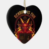 サタン異教のヤギ保険料 セラミックオーナメント (右)