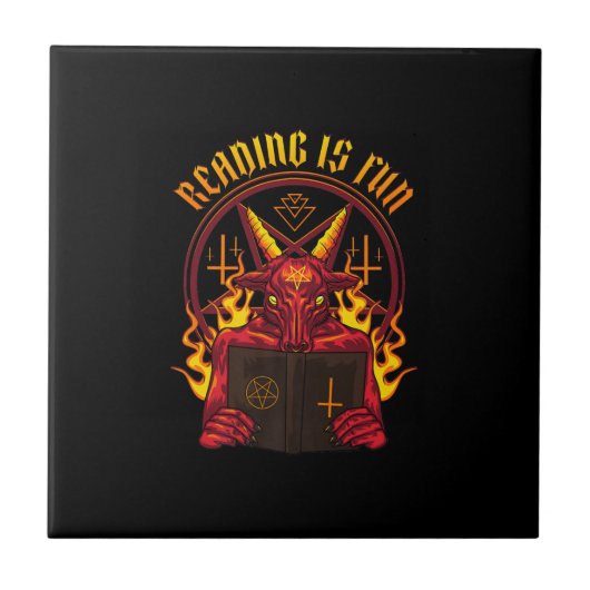 サタン異教のヤギ保険料 タイル (正面)