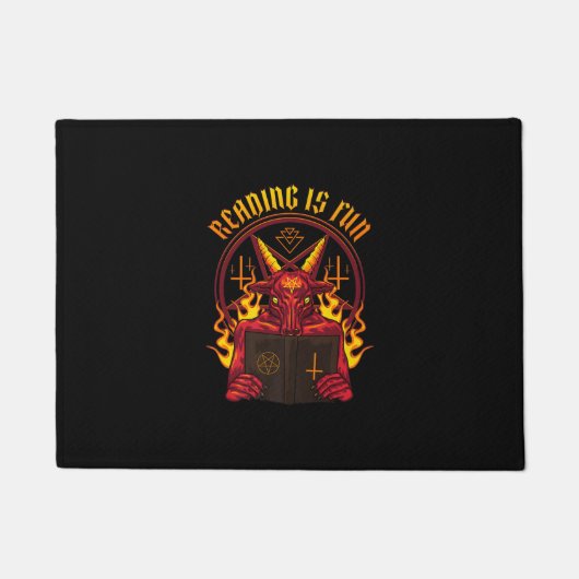 サタン異教のヤギ保険料 ドアマット (正面)