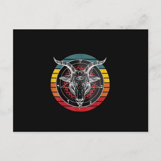 サタン・ゴート、ゴート・ギフト ポストカード (正面)