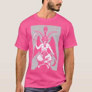 サタン・サタンのオカルトデビルバプホメットヤギ Tシャツ