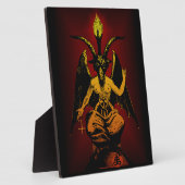 サタン・ヤギ立ち上げプラーク8x10 フォトプラーク (側面)