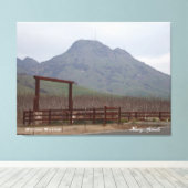 サタービュッテスマウンテンレンジ キャンバスプリント (インサイチュ (ウッドフロア))