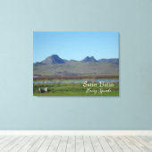 サタービュッテスマウンテンレンジ キャンバスプリント (インサイチュ (ウッドフロア))