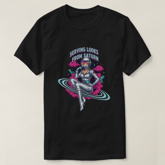 サターンからルックスを提供 Tシャツ (デザイン正面)