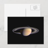 サターンのカッシーニビュー宇宙NASA ポストカード (正面/裏面)
