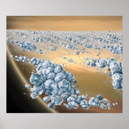 サターンのリサイクルリングや輪 ポスター (正面)