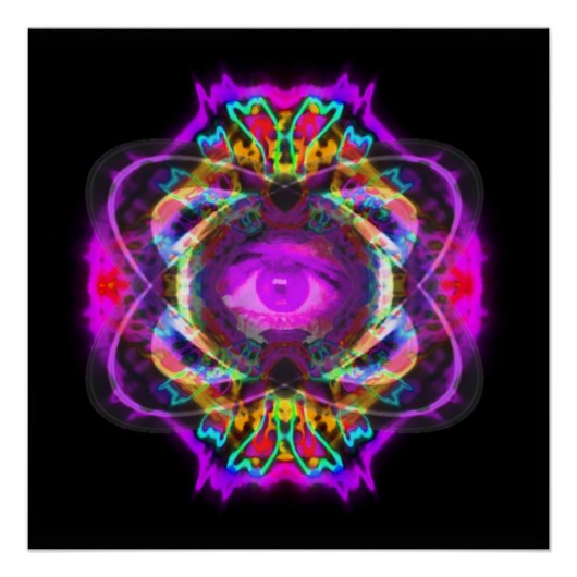 サターンの紫色の目 ポスター (正面)