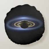 サターンはカッシーニ・オービターから太陽を食べた ラウンドクッション (裏面)