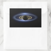 サターンはカッシーニ・オービターから太陽を食べた 長方形シール (バッグ)