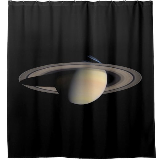 サターンガス巨大惑星(Cassini) シャワーカーテン (正面)