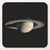サターンガス巨大惑星(Cassini) スクエアペーパーコースター (正面)