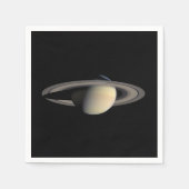 サターンガス巨大惑星(Cassini) スタンダードカクテルナプキン (正面)