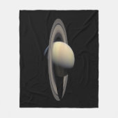 サターンガス巨大惑星(Cassini) フリースブランケット (正面)