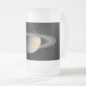 サターンガス巨大惑星(Cassini) フロストグラスビールジョッキ (正面右)