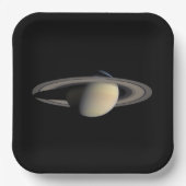 サターンガス巨大惑星(Cassini) ペーパープレート (正面)