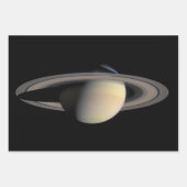 サターンガス巨大惑星(Cassini) ラッピングペーパーシート (正面)