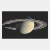 サターンガス巨大惑星(Cassini) 長方形シール (正面)
