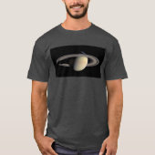 サターンガス巨大惑星(Cassini) Tシャツ (正面)