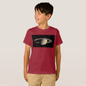 サターンガス巨大惑星(Cassini) Tシャツ (正面フル)
