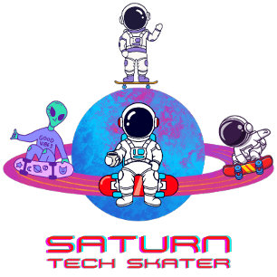 サターンテックスケーター Tシャツ