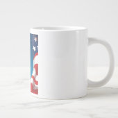 サターンファイブ宇宙ロケットイラストレーション ジャンボコーヒーマグカップ (右)