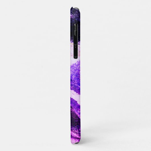 サターンライジングパープル宇宙惑星 Case-Mate iPhoneケース (裏面/左)