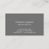 サターン·ロケット·グレー 名刺 (裏面)