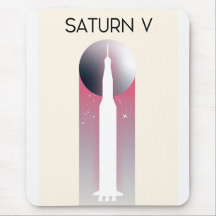サターンVアポロ宇宙アート マウスパッド