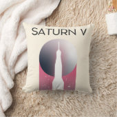 サターンV アポロ宇宙アート クッション (ブランケット)