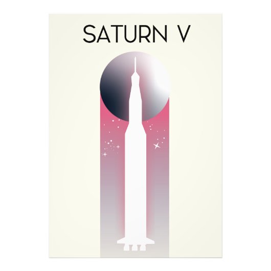サターンV アポロ宇宙アート フォトプリント            (正面)