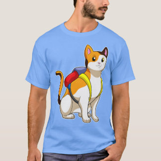 サチェルを持つ猫 Tシャツ