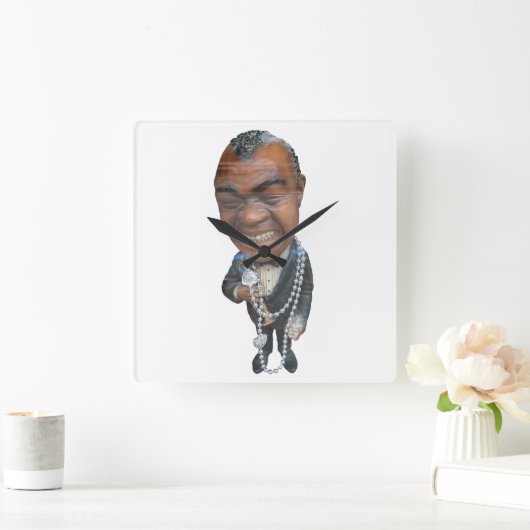 サチモ。 スクエア壁時計 (ホーム)